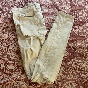 Hollister White Jeans
